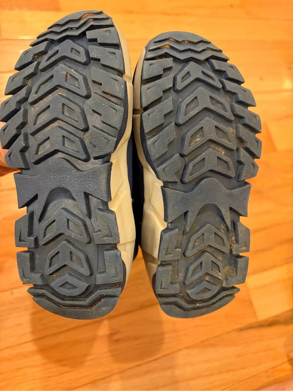 Hobibear Kids Navy Blue Lined Winter Boots